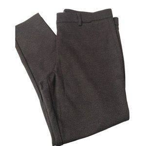 Mario Serrani Italy Womens Comfort Stretch Mini Check Sz L Pants